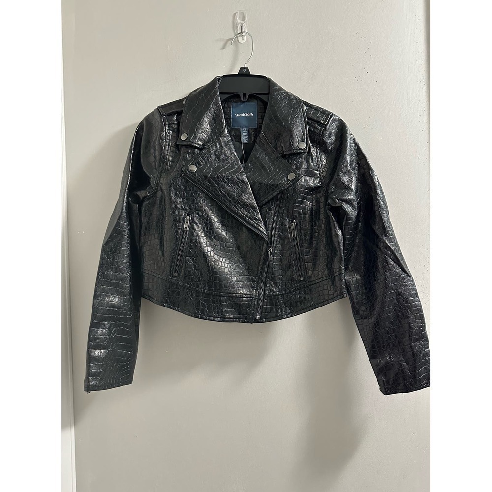 🔴Modcloth‎ Crocodile Rock Moto Jacket XS